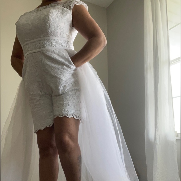 Custom bridal romper never worn. - Picture 5 of 5